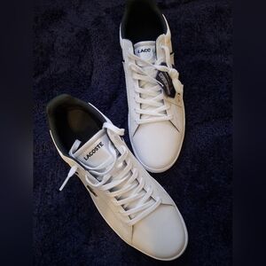 Lacoste Men's White and DK Sneakers